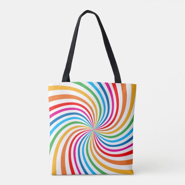 Cute Stylish Rainbow print  Tote Bag (Back)