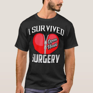 Cute Stylistic I Survived Open Heart Surgery Shirt