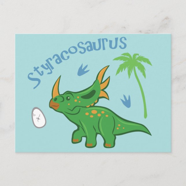 Cute Styracosaurus Postcard (Front)