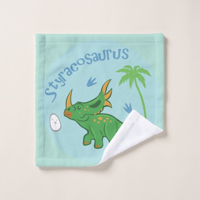 Cute Styracosaurus Wash Cloth (Wash Cloth)