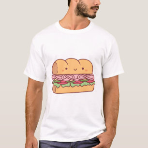 Cute Submarine Sandwich Bread T-Shirt