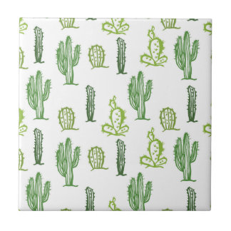Cute Succulent Lovely Cactus Decorative Tile