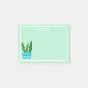 Cute Succulent Snake Plant Post-it Notes