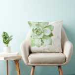 Cute Succulents Wedding Keepsake Cushion<br><div class="desc">Gorgeous,  fresh succulents in light green shades designed on custom Pillows. Unique wedding keepsake pillows you can fully customise with your own text. ((You can find the matching wedding essentials & favours in this store,  Bridal Heaven. Contact ujean4791@gmail.com for custom work and/or coordinating wedding stationery.))</div>