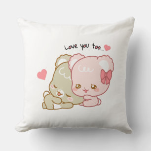 cute sugar cubs cushion