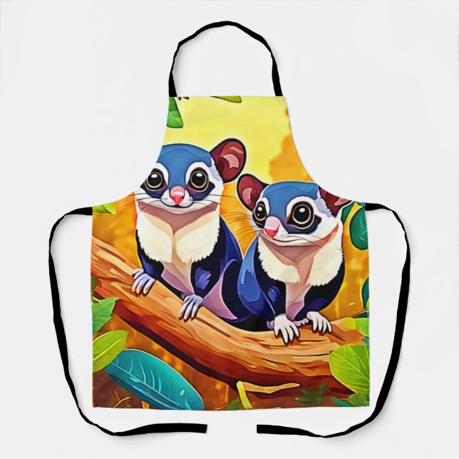 Cute Sugar Gliders Apron (Front)
