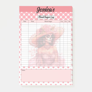 Cute Sugar Skull Blood Sugar Log Post-it Notes