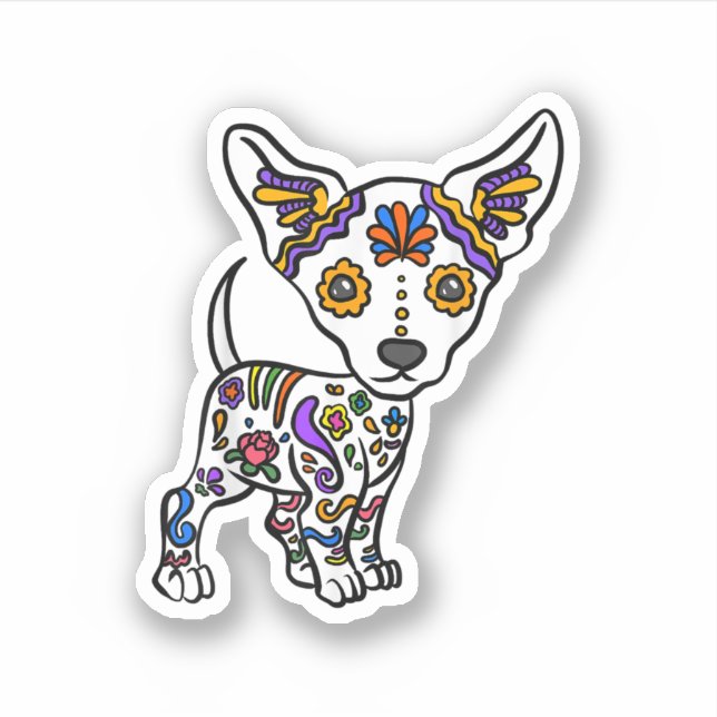 cute sugar skull chihuahua (Front)