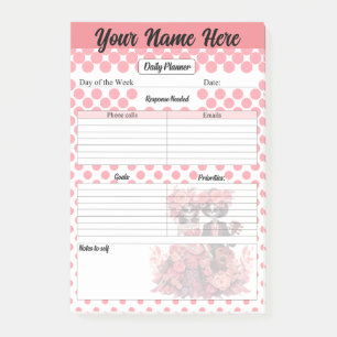 Cute Sugar Skull Daily Planner Post-it Notes