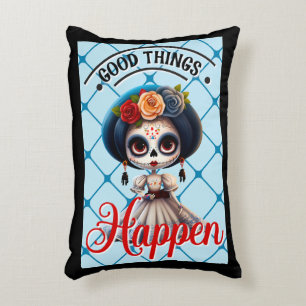 Cute Sugar Skull Decorative Cushion
