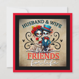 Cute Sugar Skull  Holiday Card