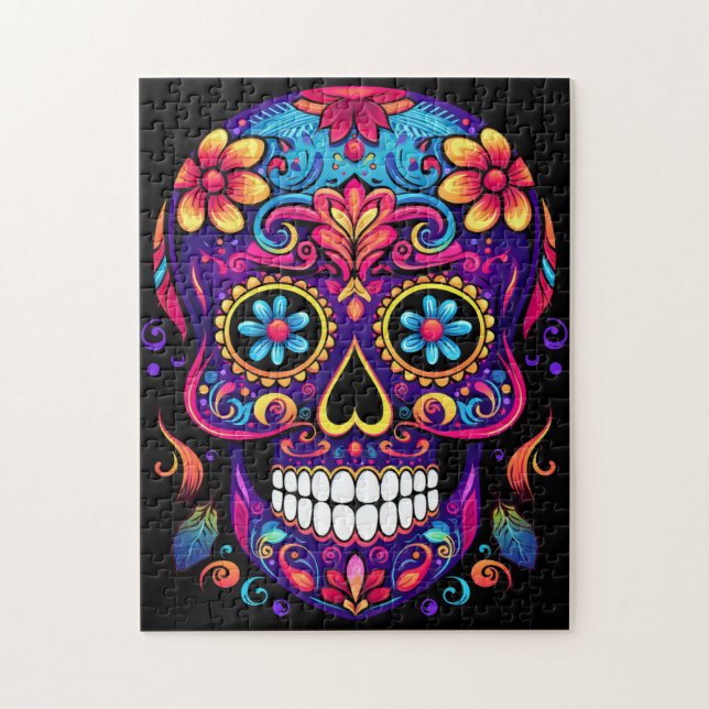Cute Sugar Skull Jigsaw Puzzle (Vertical)