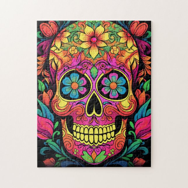 Cute Sugar Skull Jigsaw Puzzle (Vertical)