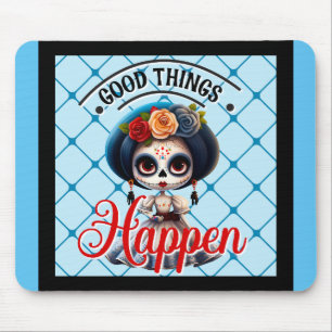 Cute Sugar Skull  Mouse Pad