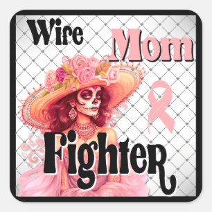 Cute Sugar Skull  Square Sticker