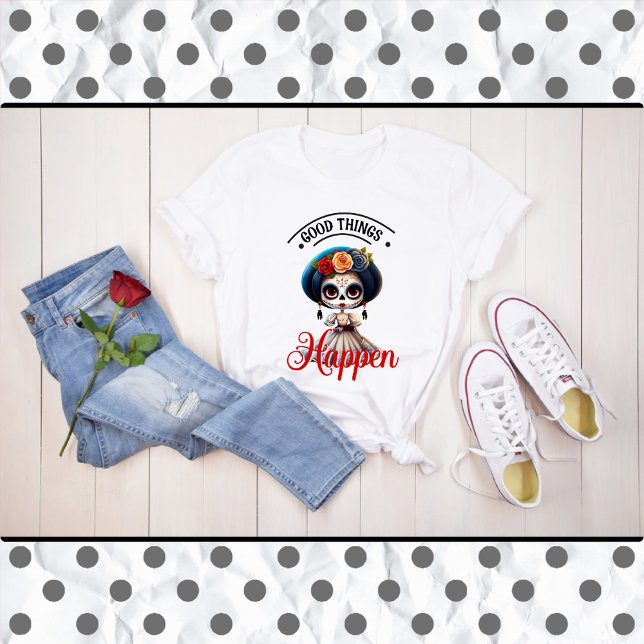 Cute Sugar Skull  T-Shirt (Creator Uploaded)