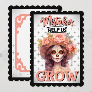 Cute Sugar Skull  Thank You Card