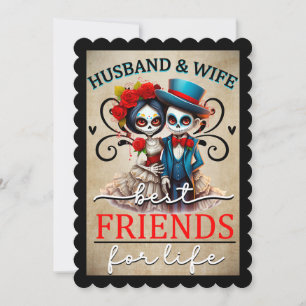 Cute Sugar Skull  Thank You Card