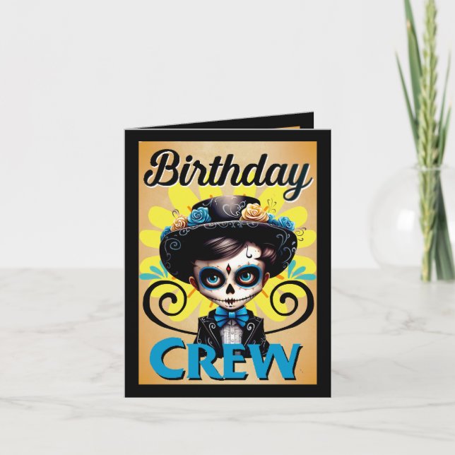 Cute Sugar Skull  Thank You Card (Front)