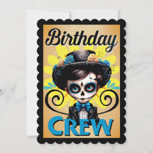 Cute Sugar Skull  Thank You Card