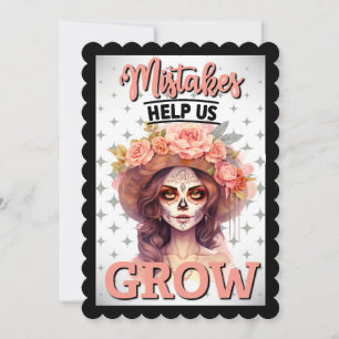 Cute Sugar Skull  Thank You Card