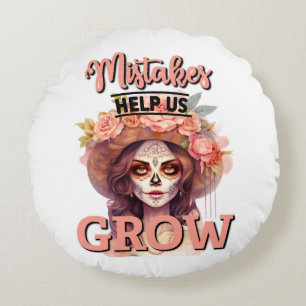 Cute Sugar Skull Throw Pillow