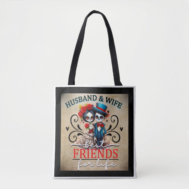 Cute Sugar Skull  Tote Bag (Front)