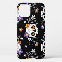 Cute Sugar Skulls Hand Drawn