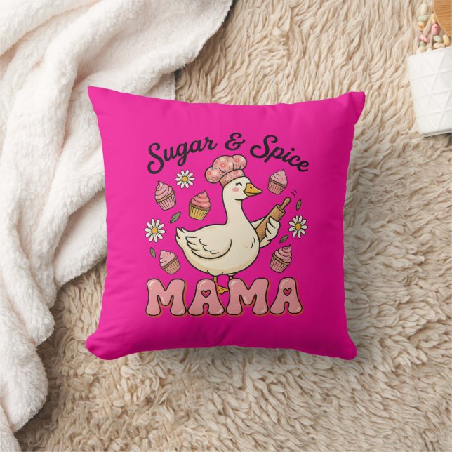 Cute sugar spice Mama goose  Cushion (Blanket)