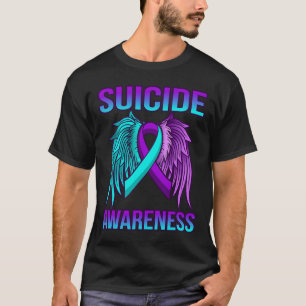 Cute Suicide Awareness Wings Happy Support Graphic T-Shirt