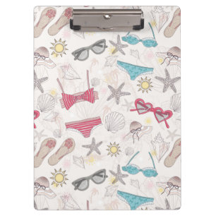 Cute Summer Abstract Pattern Clipboard