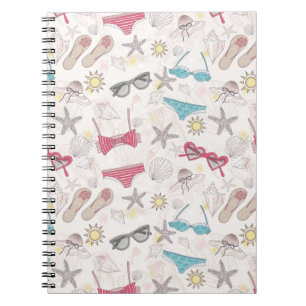 Cute Summer Abstract Pattern Notebook