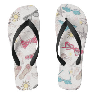 Cute Summer Abstract Pattern Thongs