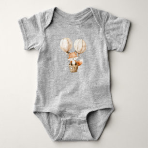 Cute Summer Baby Fox  Baby Bodysuit