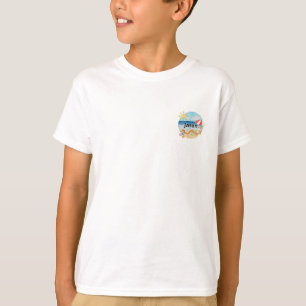 Cute Summer Beach Cat Personalised Hardcover T-Shirt