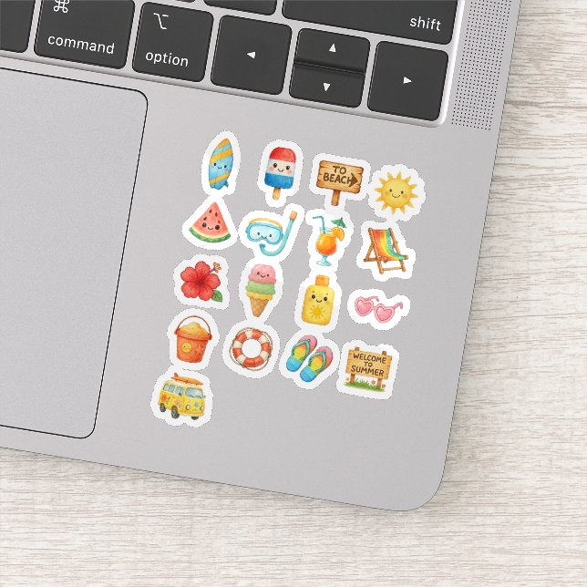 Cute Summer Beach Fun Illustration Collection (Detail)