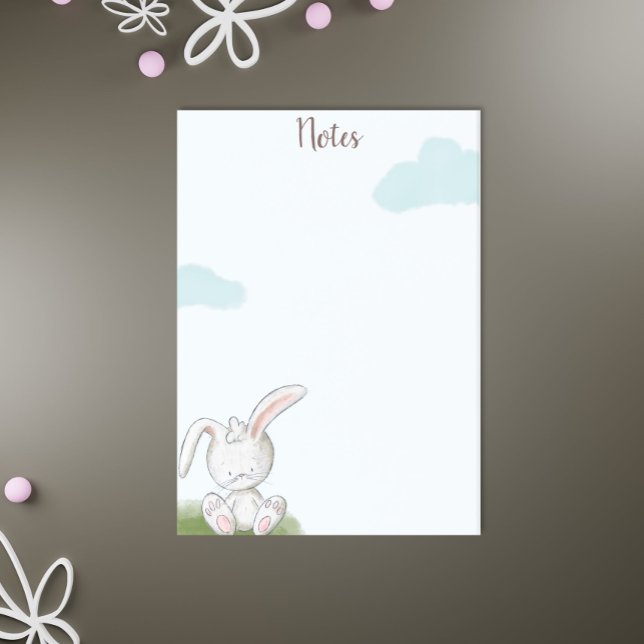 Cute Summer Bunny Rabbit Sitting Every Day Post-it Notes (Creator Uploaded)