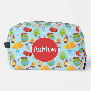Cute Summer Camp Pattern Dopp Kit