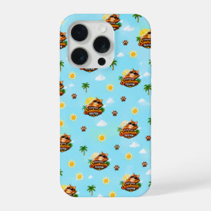 Cute Summer Cat Phone Case Tropical Kitten Design