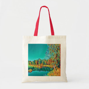 Cute Summer Countryside Landscape Tote Bag