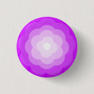 Cute summer Daisy flower petal gradient Birthday 3 Cm Round Badge