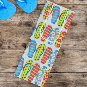 Cute Summer Flip Flops Pattern Custom Wine Gift Bag