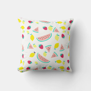 cute summer fruits pattern cushion