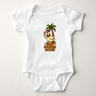 Cute Summer Goose Baby Bodysuit