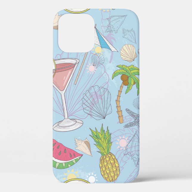 Cute summer illustration pattern with watermelon,  Case-Mate iPhone case (Back)