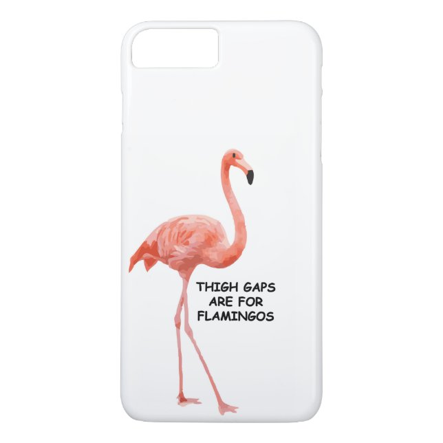 Cute Summer Inspirational Pink Flamingo Case-Mate iPhone Case (Back)