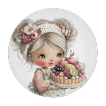 CUTE SUMMER THEMED GIRL WITH FRUIT TART