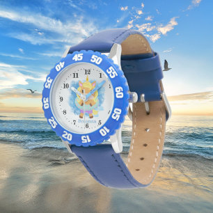 cute Summer unicorn add name girls kid  Watch