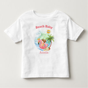 Cute Summer Vacation Name Beach Girl Toddler T-Shirt