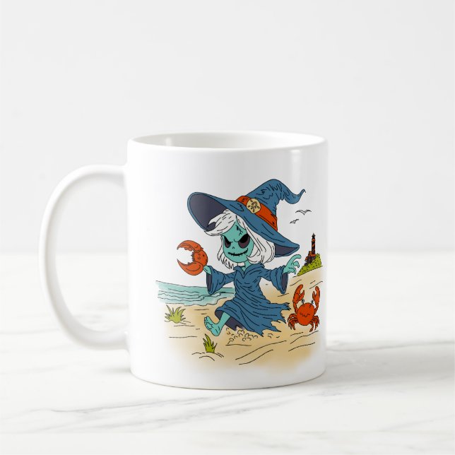 Cute Summer Witch Coffee Mug (Left)